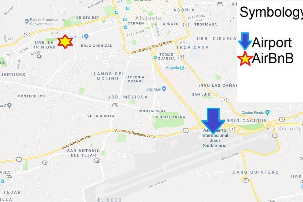 Apartment Private Bedroom 10 Minutes From The Sjo Airport Alajuela